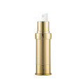 Pequeña botella airless en aerosol de oro de 15 ml para cosméticos
